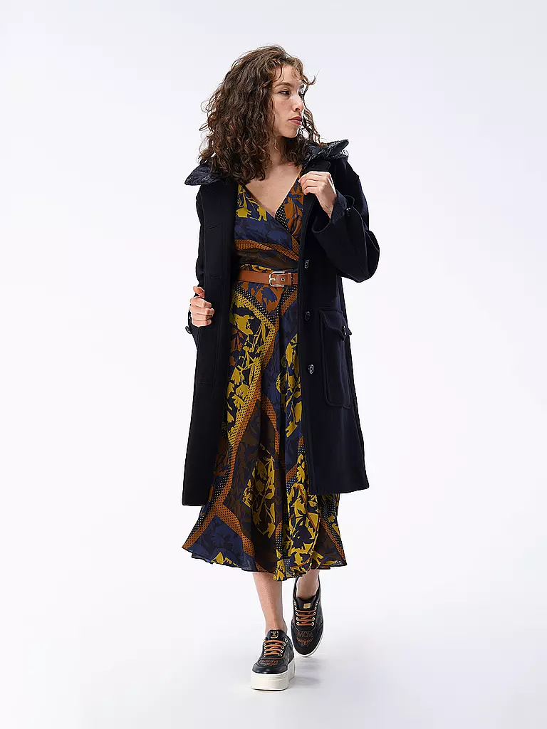 MAX MARA STUDIO | Seidenkleid in Wickeloptik NIRVANA  | Azul