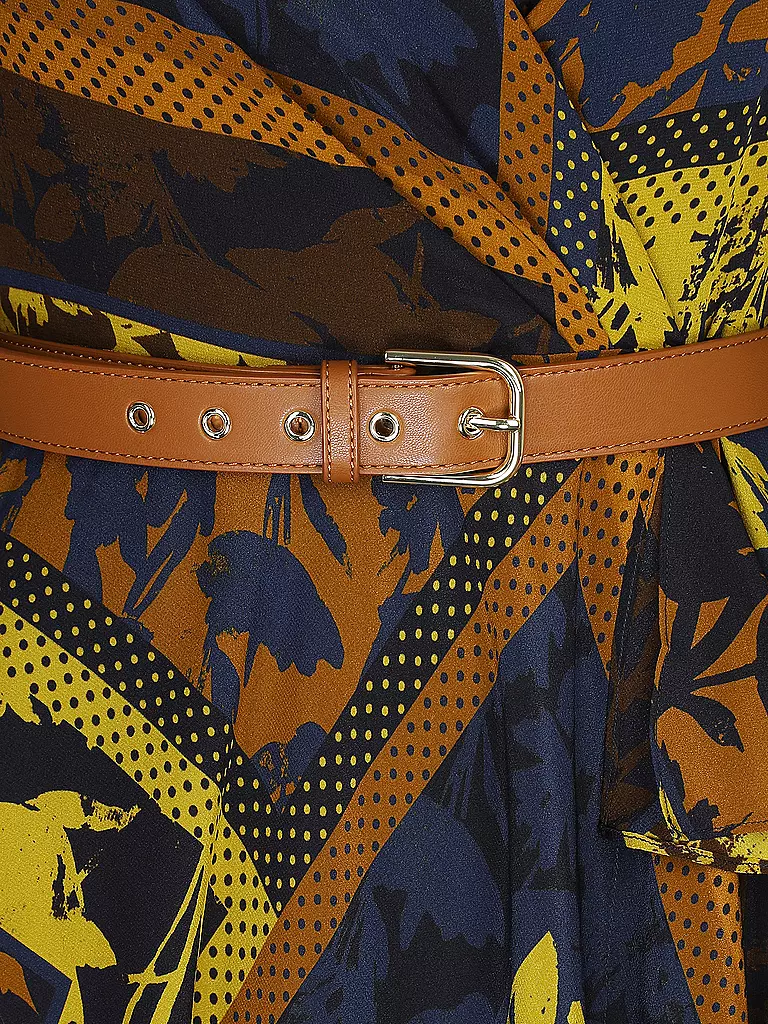 MAX MARA STUDIO | Seidenkleid in Wickeloptik NIRVANA  | Azul
