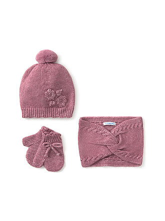 MAYORAL | Set de bebé de 3 piezas gorro, bufanda y manoplas