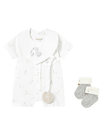 MAYORAL | Conjunto de bebé de 3 piezas, pijama, babero y calcetines