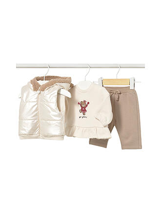 MAYORAL | Set de bebé 3 piezas: chaleco acolchado, suéter y pantalón