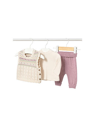 MAYORAL | Conjunto bebé de chaleco, camiseta de manga larga y pantalón