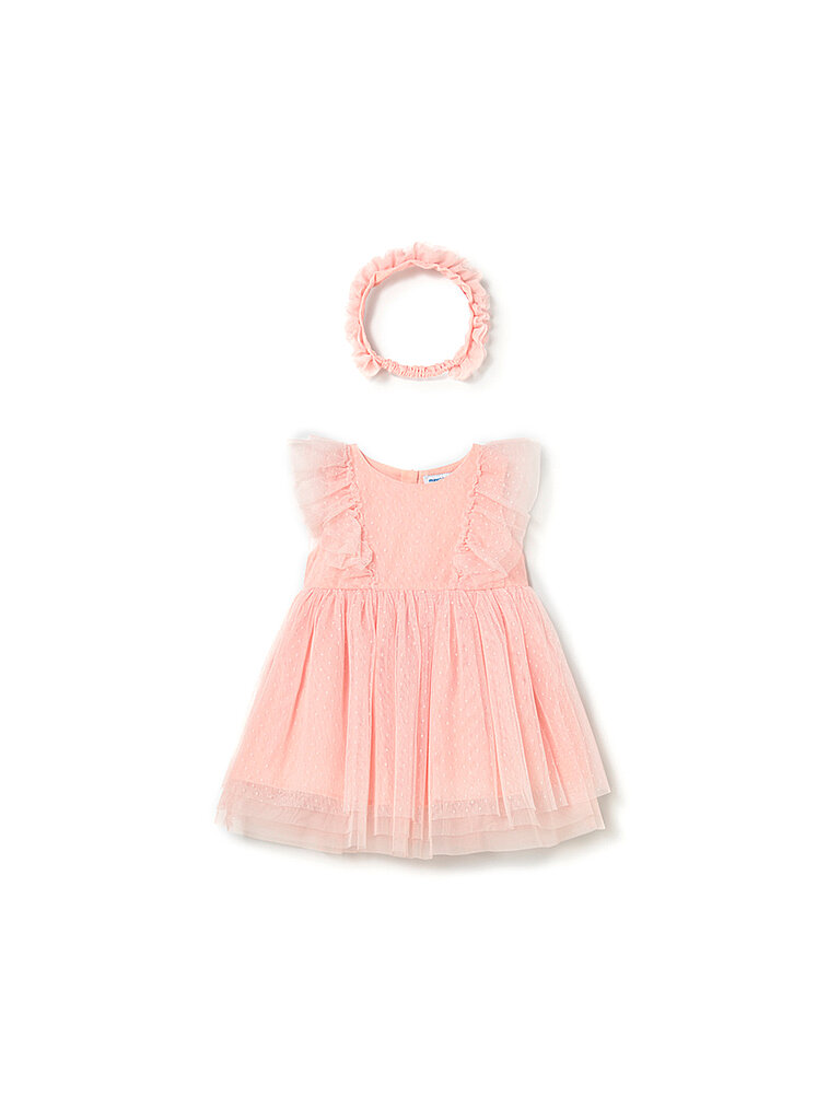 Mayoral Vestido para bebé niña con diadema rosa
