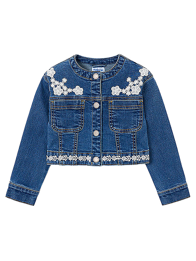 Mayoral Chaqueta vaquera para niña azul oscuro