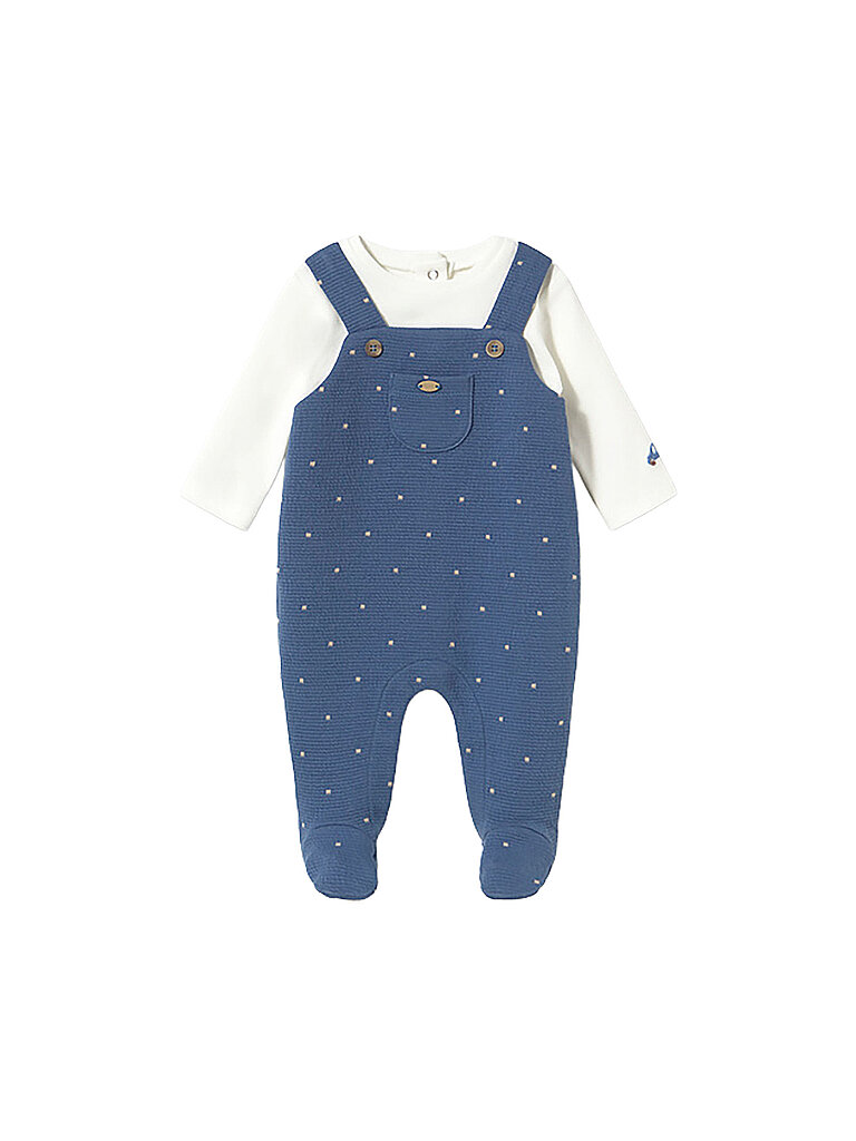 Mayoral Set de bebé de 2 piezas: camiseta de manga larga y pelele azul
