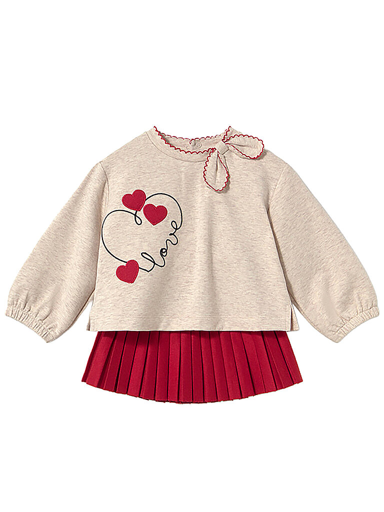 Mayoral Conjunto de bebé de 2 piezas. Jersey y falda rojo
