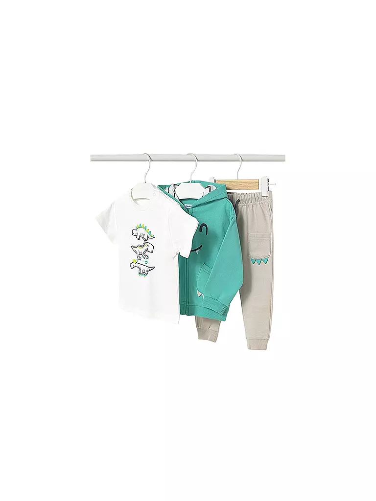 MAYORAL | Baby Jogger Set 3-teilig T-Shirt, Sweatjacke und Jogginghose | Gris