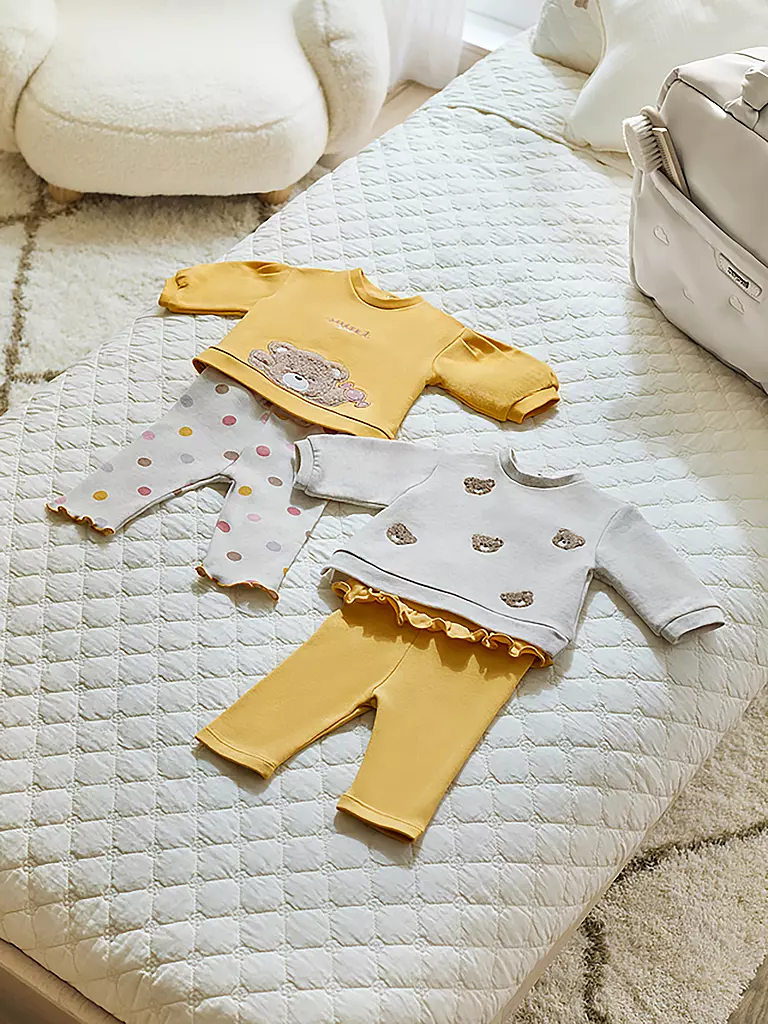 MAYORAL | Baby Set 2 Shirts, 2 Hosen 4-teilig  | Amarillo