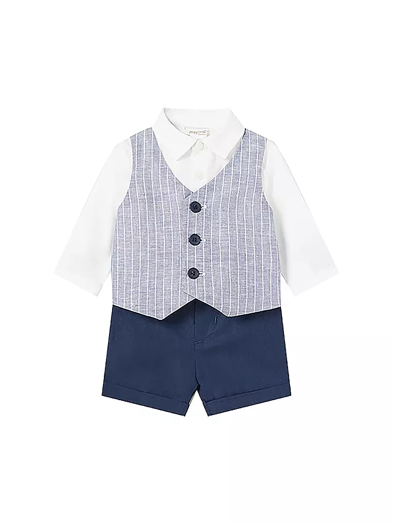 MAYORAL | Baby Set 2-teilig Hemd, Gilet und Hose | Azul oscuro