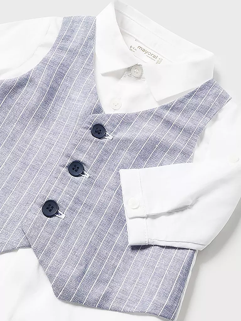 MAYORAL | Baby Set 2-teilig Hemd, Gilet und Hose | Azul oscuro