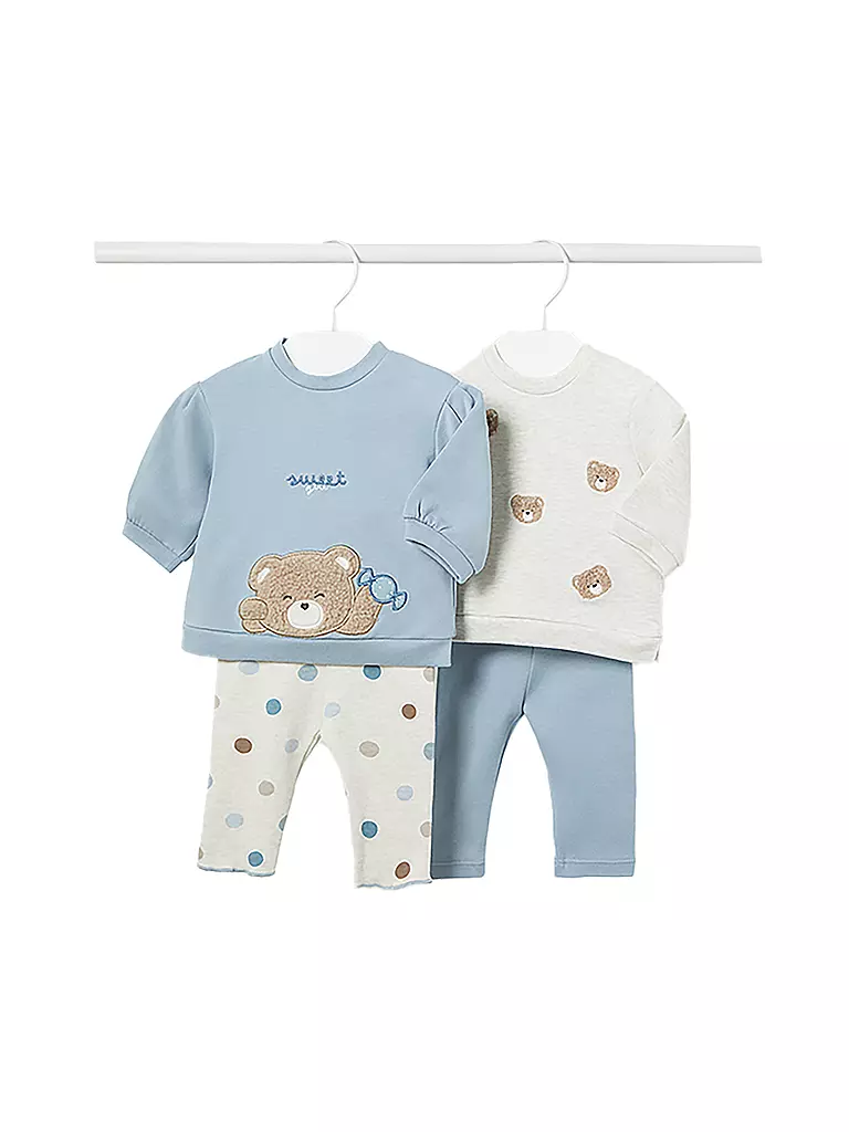 MAYORAL | Baby Set 4-tlg. Sweater und Pullover  | Azul claro