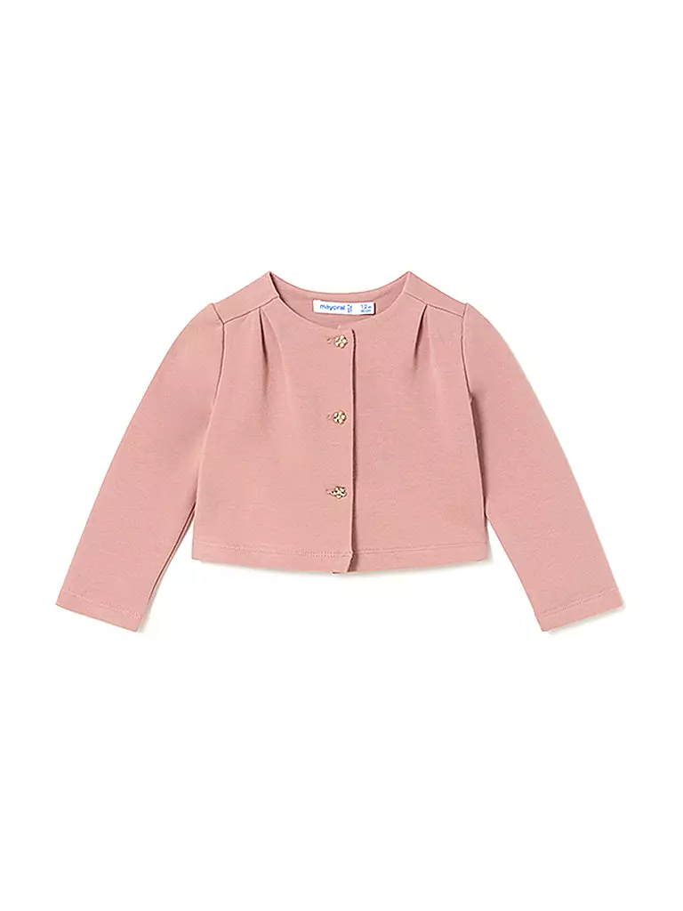 MAYORAL | Baby Set Langarmshirt, Jäckchen, Rock 3-teilig  | Rosa