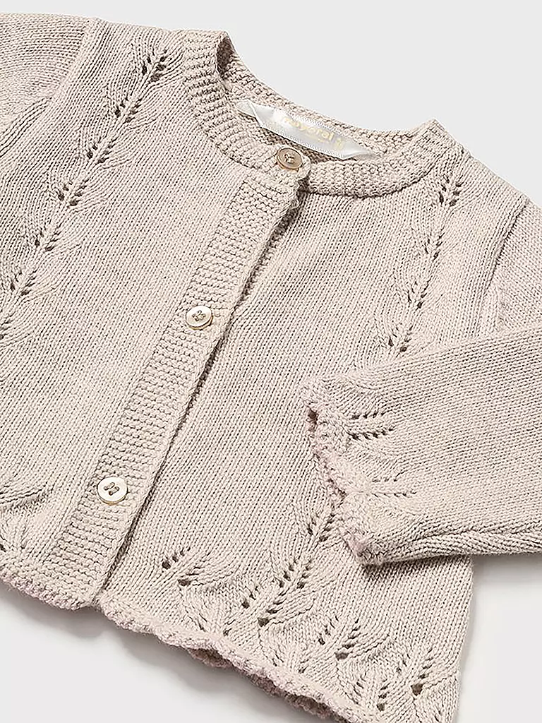 MAYORAL | Baby Set Latzhose Pullover Strickjacke 3-teilig  | Rosa