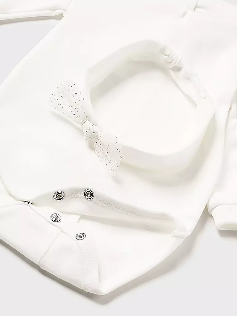 MAYORAL | Baby Set Stirnband, Body, Rock 3-teilig  | Crema