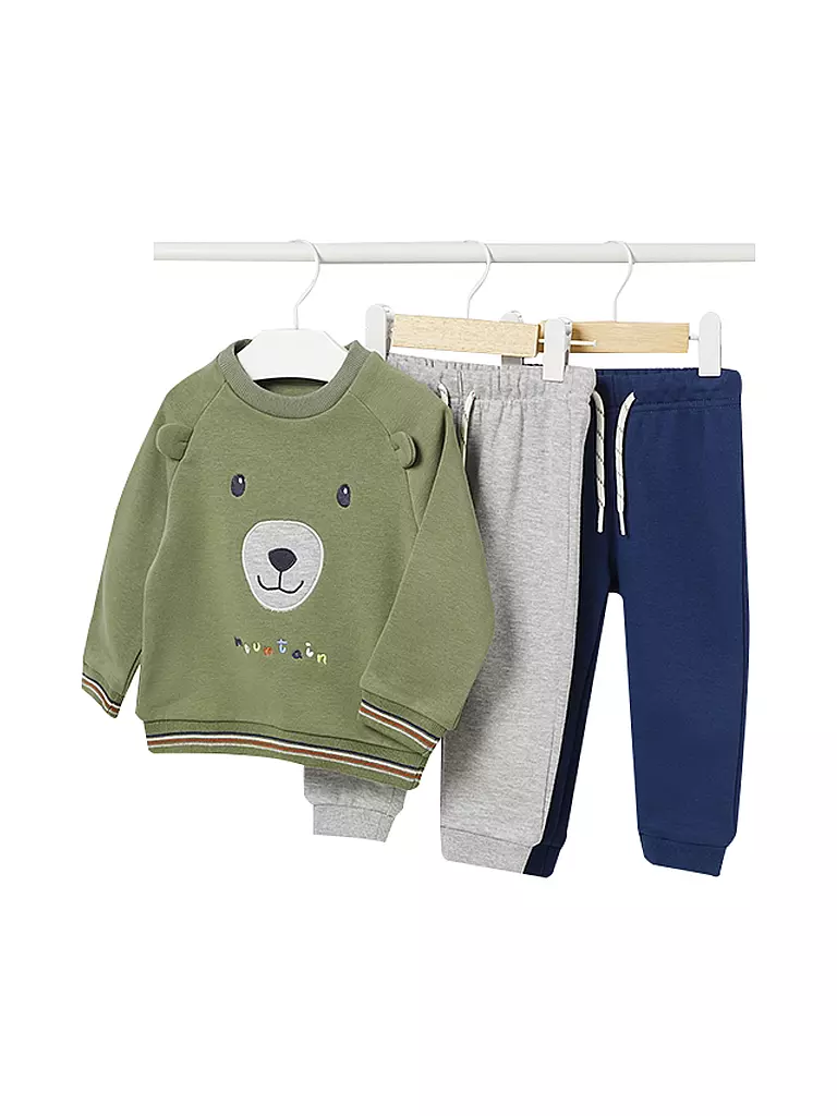 MAYORAL | Baby Set Sweater, Jogginghose 3-teilig  | Verde