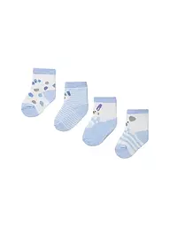 MAYORAL | Calcetines de bebé, paquete de 4, azul claro | Azul claro