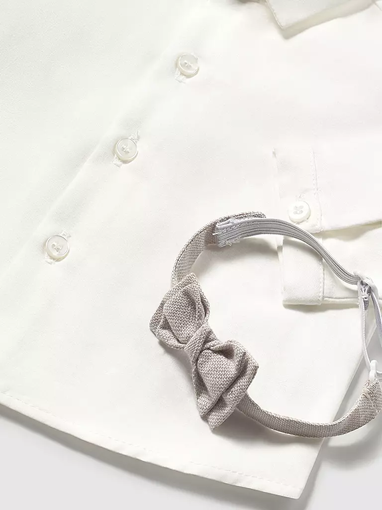 MAYORAL | Camisa de bebé con pajarita | Crema