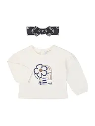 MAYORAL | Camiseta de manga larga para bebé con diadema | Crema