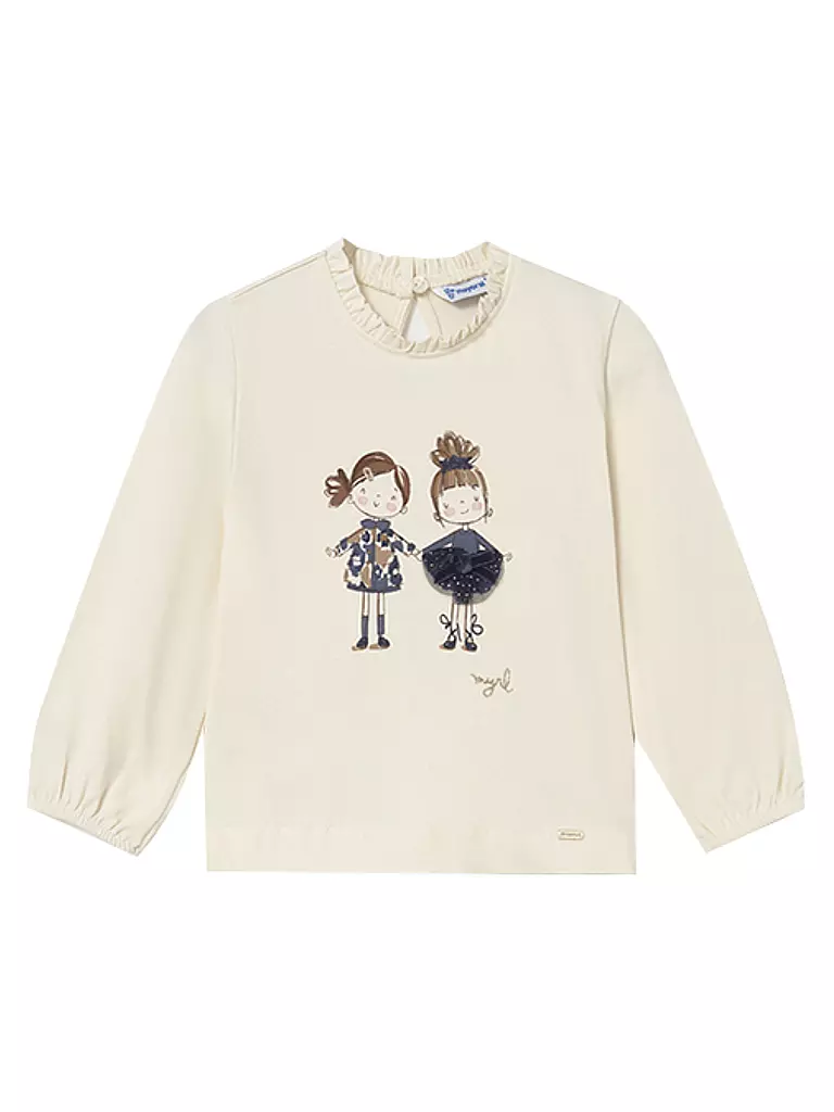 MAYORAL | Camiseta de manga larga para bebé niña | Crema