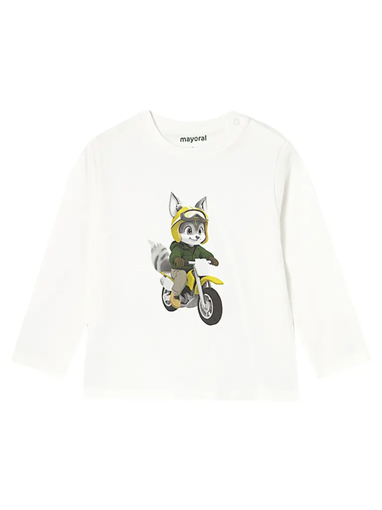 MAYORAL | Camiseta de manga larga para bebé | Blanco