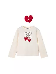 MAYORAL | Camiseta de manga larga y coletero para niña | Blanco