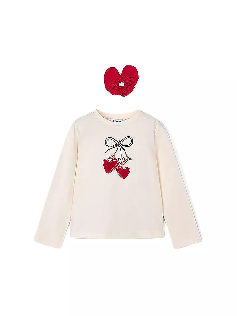 MAYORAL | Camiseta de manga larga para niña con coletero | weiss
