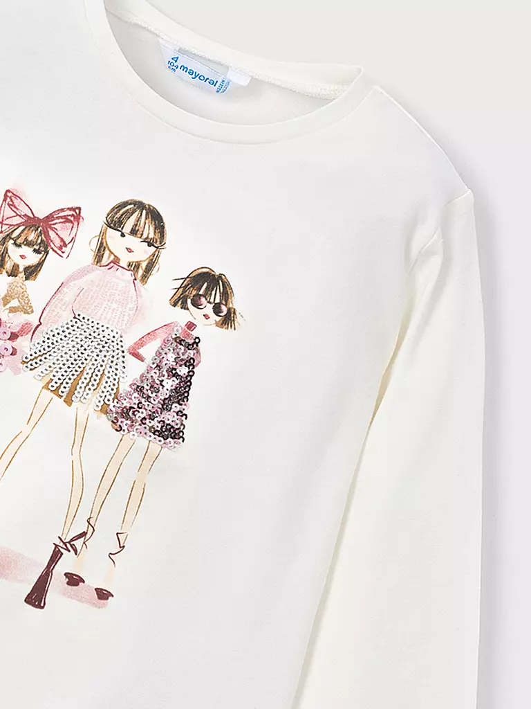 MAYORAL | Camiseta de manga larga para niña | creme