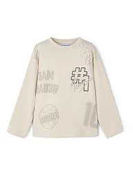 MAYORAL | Camiseta de manga larga para niño | Beige