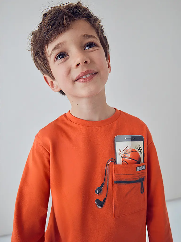 MAYORAL | Camiseta de manga larga para niño | orange