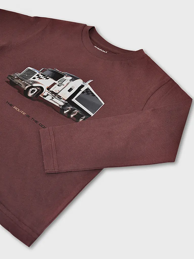 MAYORAL | Camiseta de manga larga para niño | dunkelrot