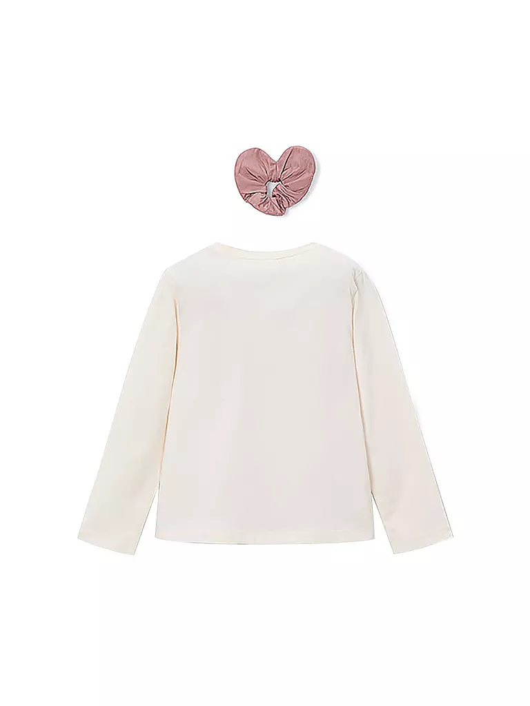 MAYORAL | Camiseta de manga larga y coletero para niña | creme