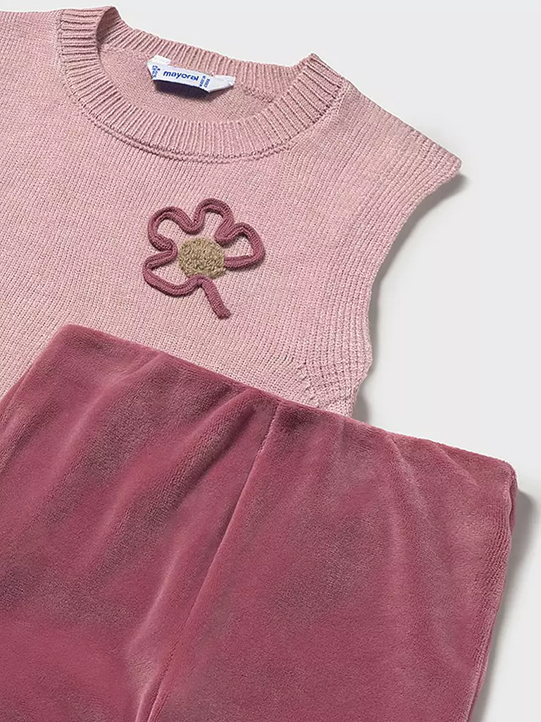 MAYORAL | Conjunto de 3 piezas para bebé niña, chaleco, camisa de manga larga y pantalón | 
