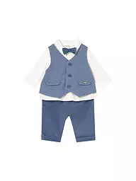 MAYORAL | Conjunto de 3 piezas para bebé niño, camisa, pantalón y pajarita | Azul