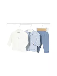 MAYORAL | Conjunto de bebé de 3 piezas: chaqueta, camiseta de manga larga y pantalón | Azul