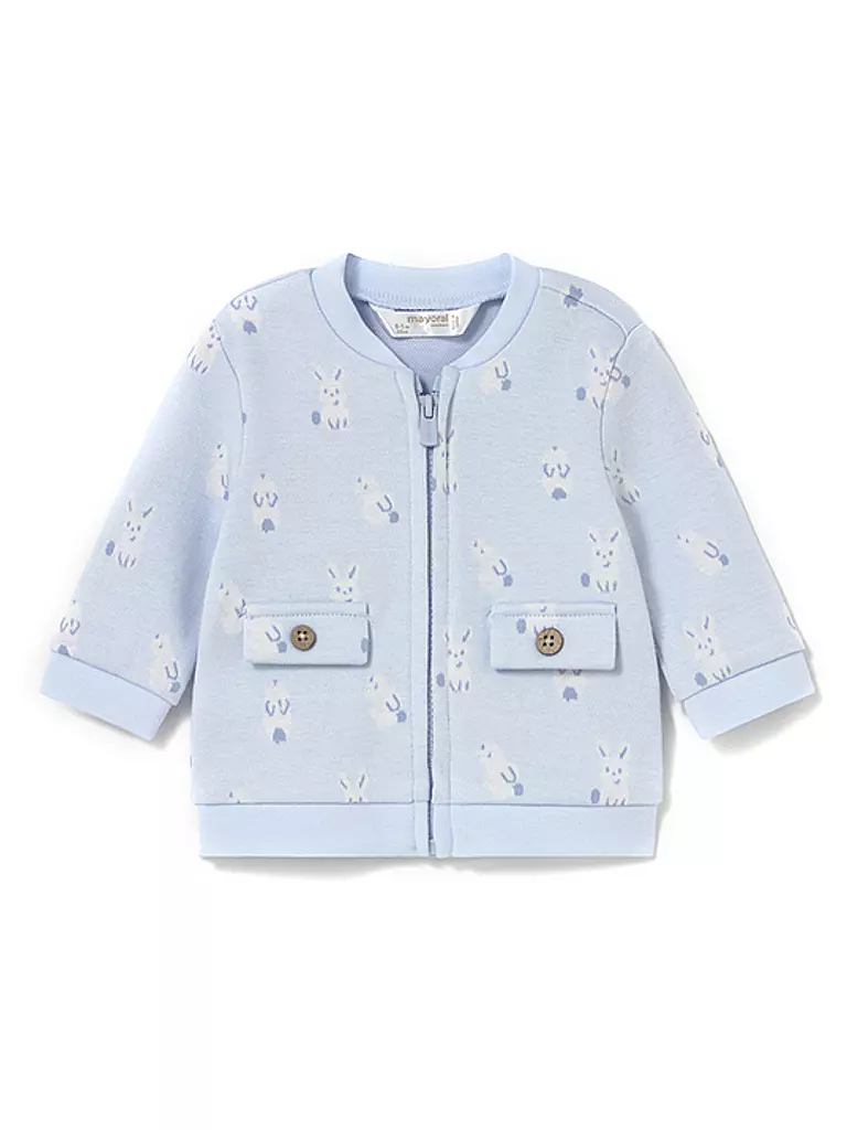 MAYORAL | Conjunto de 3 piezas para bebé niño, chaqueta, camiseta de manga larga y pantalón | blau