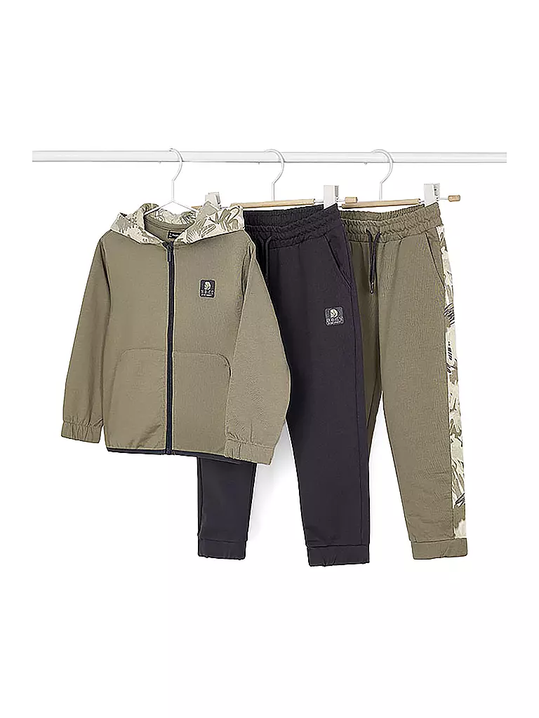 MAYORAL | Conjunto de 3 piezas para niño, chaqueta de felpa y pantalones de chándal | grau