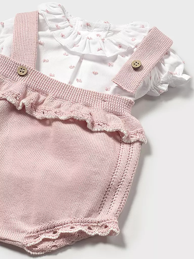 MAYORAL | Conjunto de bebé de 2 piezas, blusa y peto | 