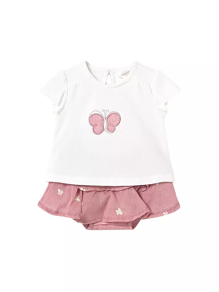 MAYORAL | Conjunto de bebé de 2 piezas, camiseta y falda | Rosa