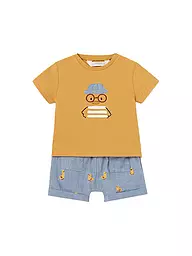 MAYORAL | Conjunto de bebé de 2 piezas, camiseta y pantalones cortos | Amarillo
