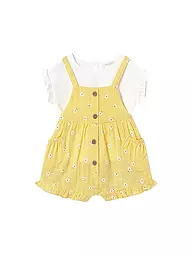 MAYORAL | Conjunto de bebé de 2 piezas, camiseta y peto | Amarillo