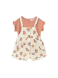 MAYORAL | Conjunto de bebé de 2 piezas, camiseta y peto | Beige