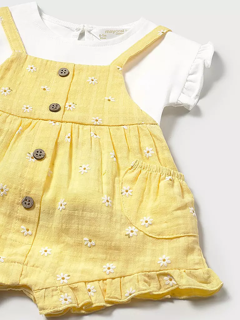 MAYORAL | Conjunto de bebé de 2 piezas, camiseta y peto | 