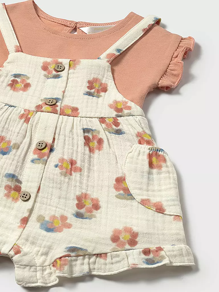 MAYORAL | Conjunto de bebé de 2 piezas, camiseta y peto | 