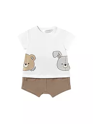MAYORAL | Conjunto de bebé de 2 piezas, camisetas y pantalones cortos | Marrón