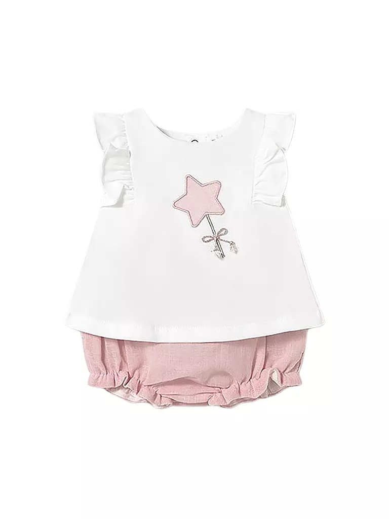 MAYORAL | Conjunto de bebé de 2 piezas, camiseta y shorts | Rosa