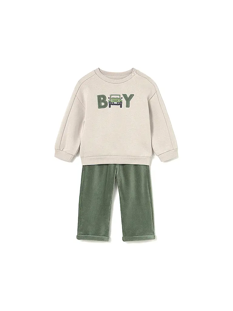 MAYORAL | Conjunto de bebé de 2 piezas, jersey y pantalón | Beige