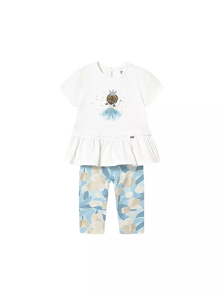MAYORAL | Conjunto de bebé de 2 piezas camiseta y leggings | Azul claro