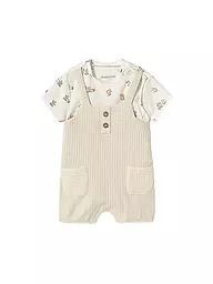 MAYORAL | Conjunto de bebé de 2 piezas camiseta y peto | Crema