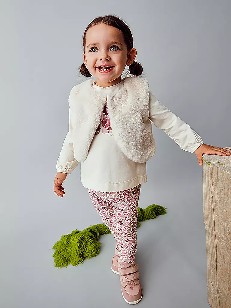 MAYORAL | Conjunto de bebé de 3 piezas, chaleco, camiseta de manga larga y leggings | rosa