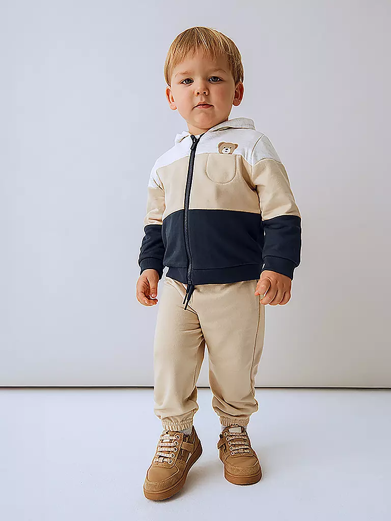MAYORAL | Conjunto de bebé de 3 piezas, chaqueta y pantalones de chándal | blau